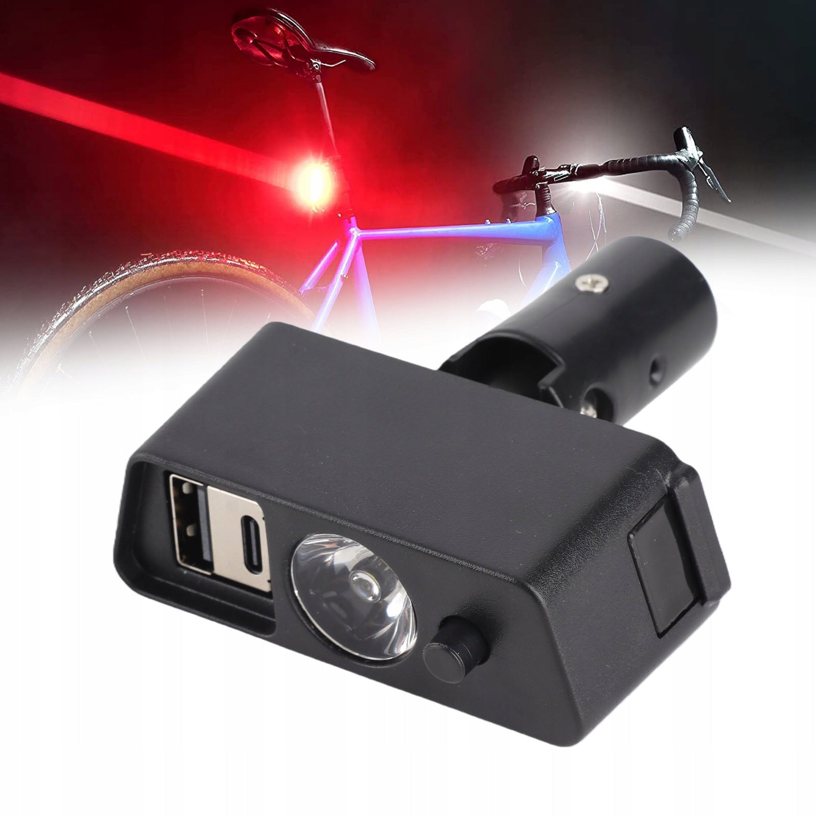 BICYCLE LIGHT FRONT USB LED LIGHTING FOR ELECTRIC WHEELCHAIR Light source LED