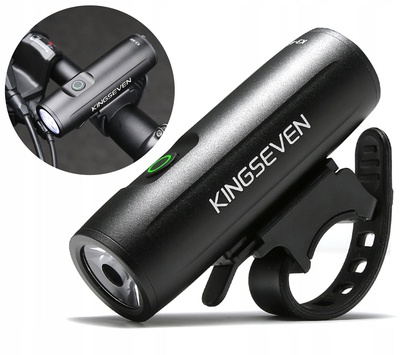 BICYCLE LIGHT Front LED 400lm Flashlight 2000mAh