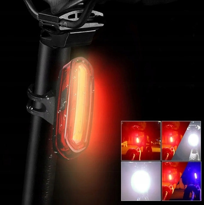 BICYCLE LIGHT LED BIKE FLASHLIGHT FRONT REAR SET 1800lm STRONG DURABLE Kind front-facing