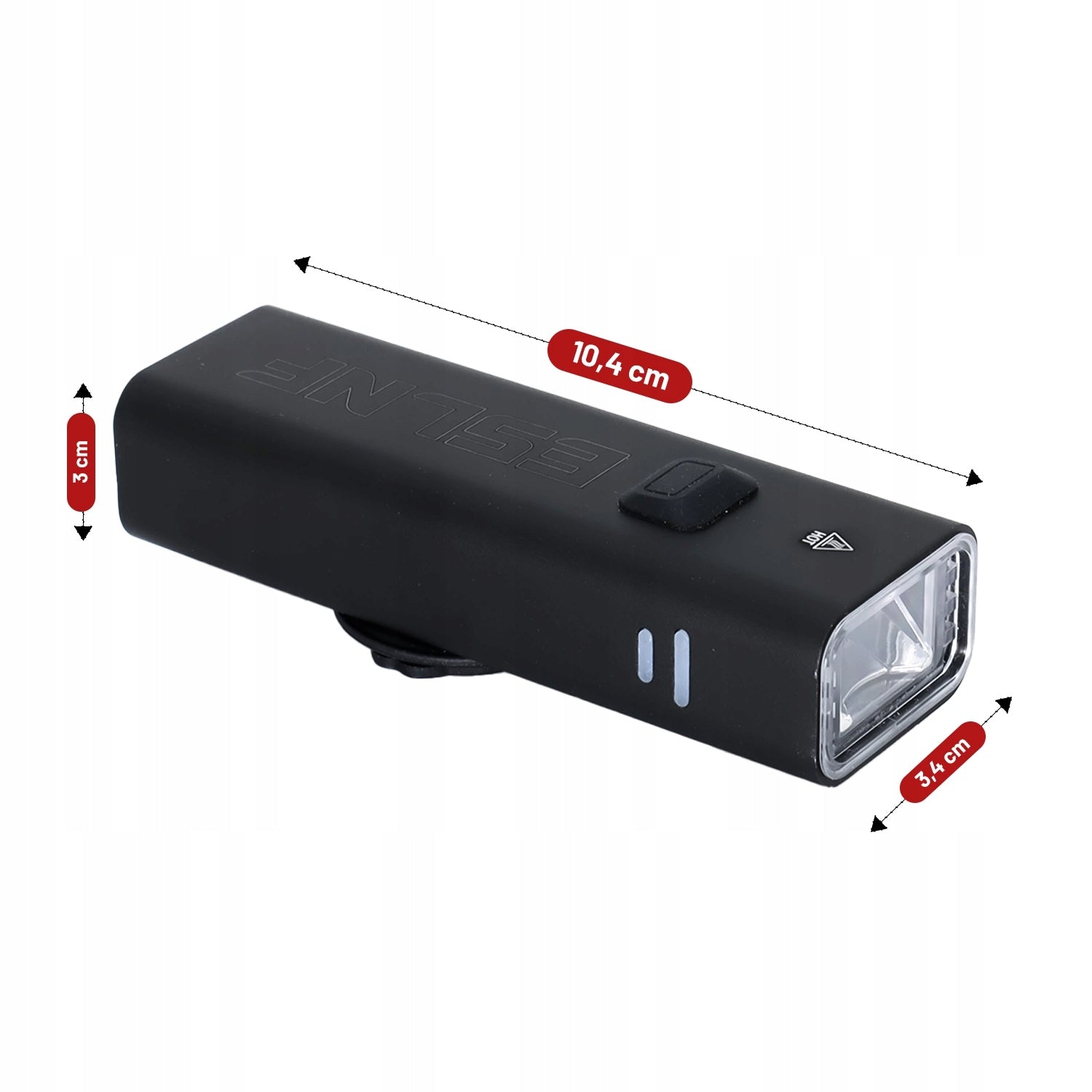 BICYCLE LIGHT LED FLASHLIGHT FRONT TO USB HANDLEBAR BIKE STRONG 2000mah Brand Alogy
