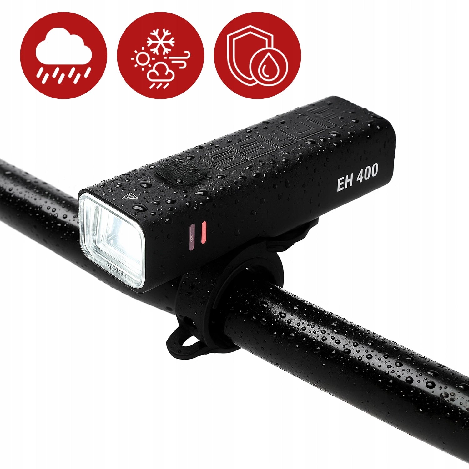 BICYCLE LIGHT LED FLASHLIGHT FRONT TO USB HANDLEBAR BIKE STRONG 2000mah Kind front-facing