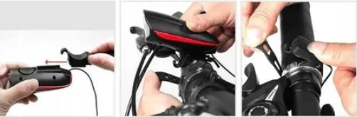 BICYCLE LIGHT LED FRONT FOR BIKE USB HORN Light source LED