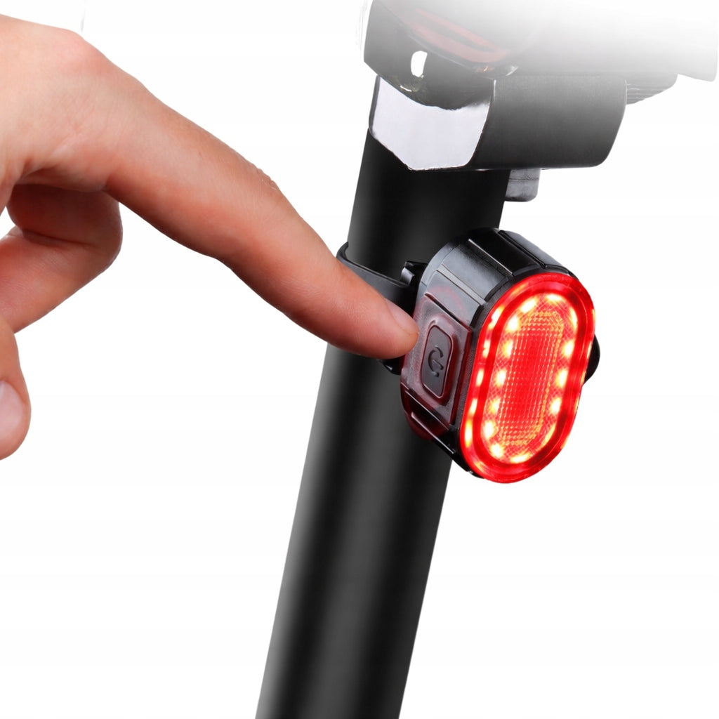 BICYCLE LIGHT LED FRONT REAR STRONG FRONT REAR BATTERY FOR BIKE Light beam 50 lm