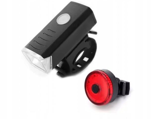 BICYCLE LIGHT LED FRONT + REAR - WATERPROOF - SET - CE Model LP01