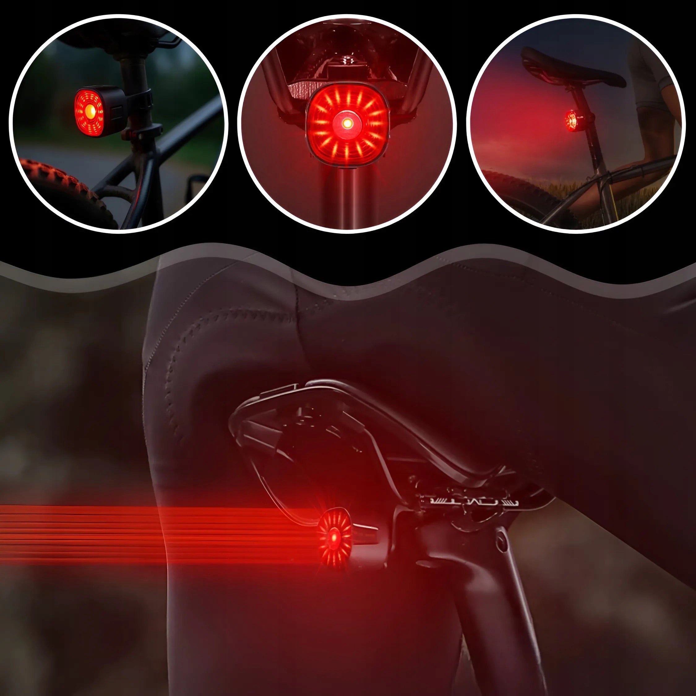 BICYCLE LIGHT REAR BATTERY USB CHARGING LIGHT UNDER SADDLE 100H Manufacturer code LAMPKA ROWEROWA TYLNA USB AKUMULATOR MEMFLOW