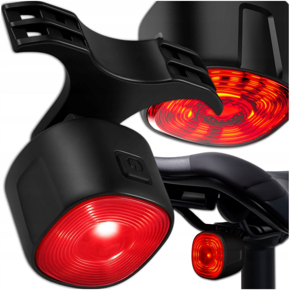 BICYCLE LIGHT REAR BATTERY USB CHARGING LIGHT UNDER SADDLE 100H