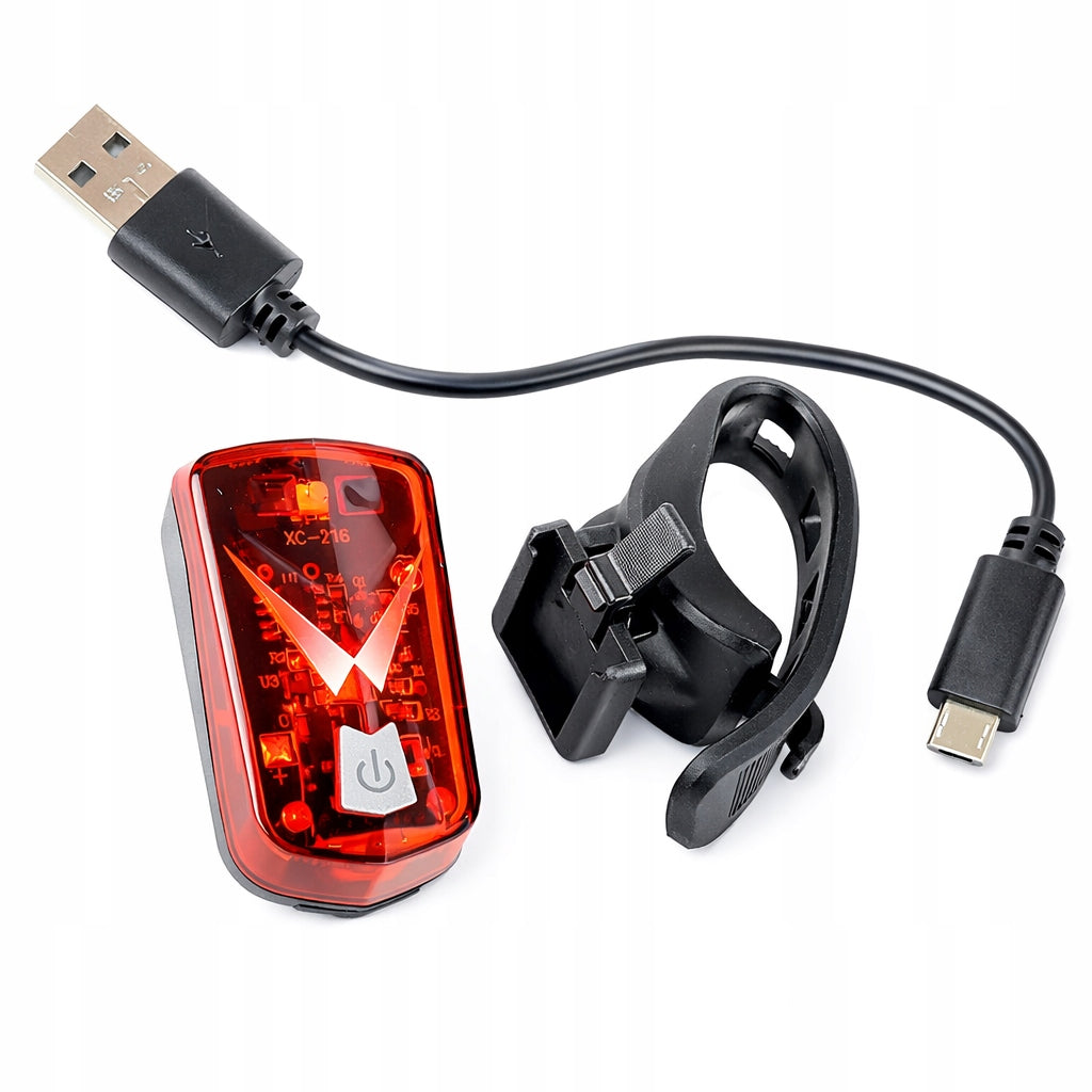 BICYCLE LIGHT REAR LAMP FOR BIKE REAR LED USB HOLDER Light source LED