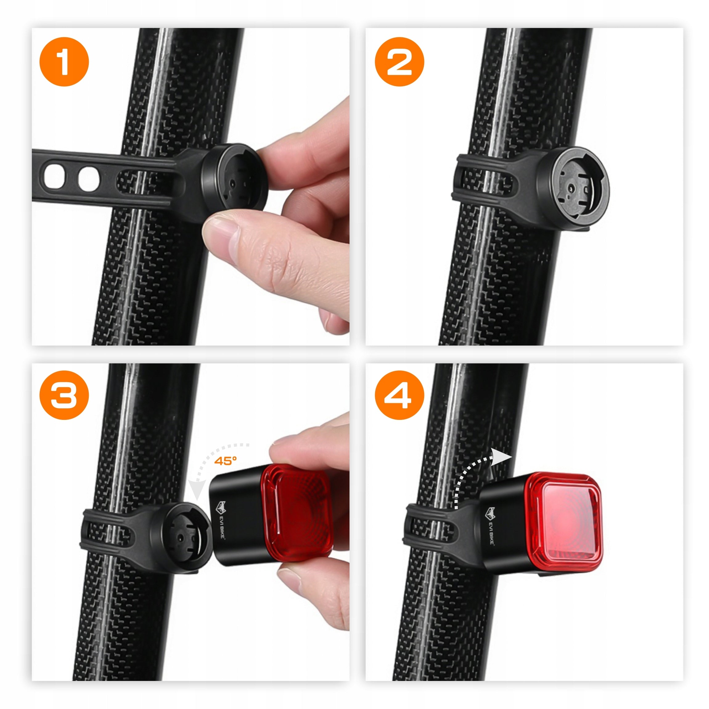 BICYCLE LIGHT REAR LED BRAKE SENSOR FOR BIKE STRONG LED WATERPROOF Kind rear-facing