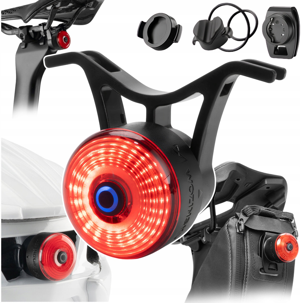 BICYCLE LIGHT REAR LED STOP BRAKE SENSOR USB-C WATERPROOF 5 MODES