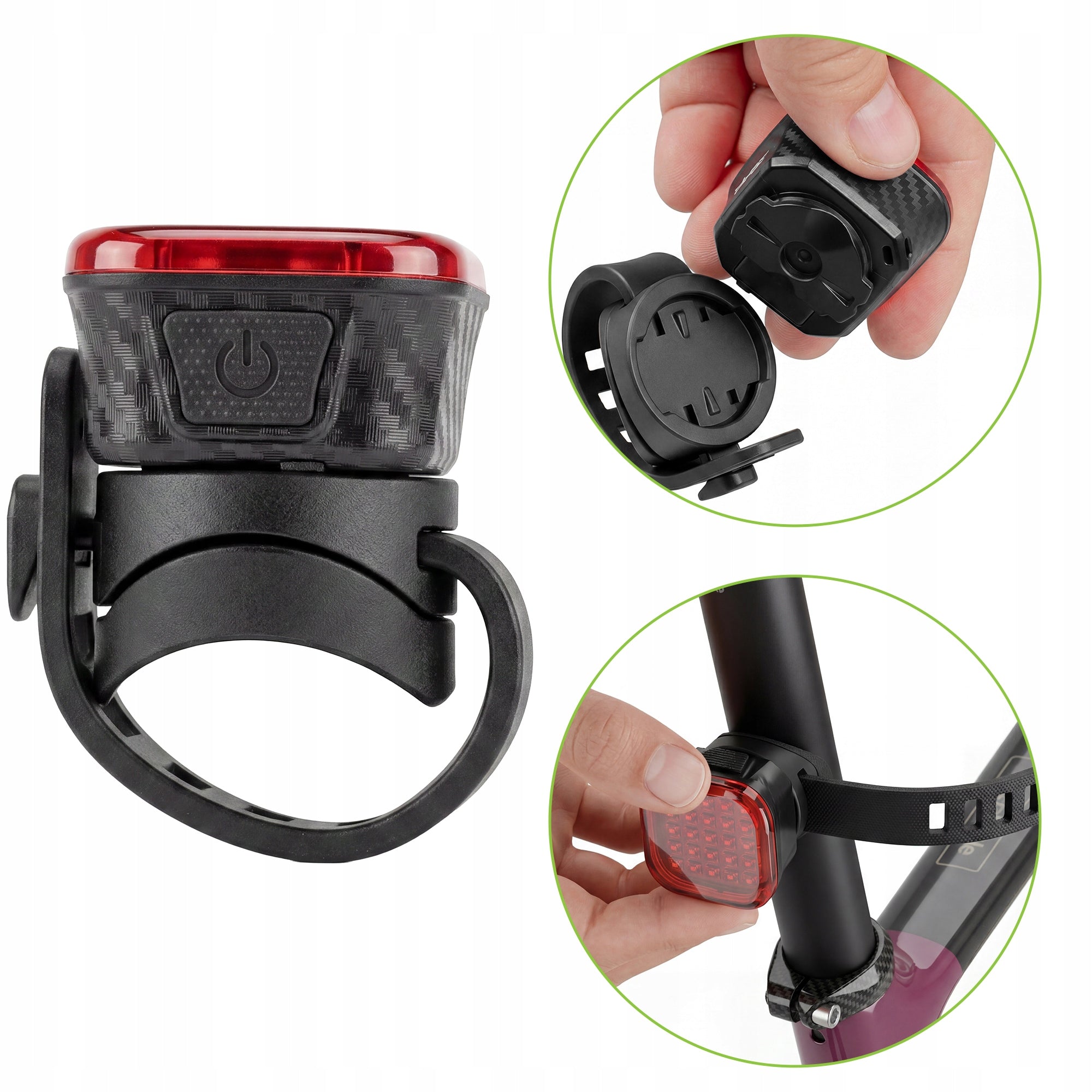 BICYCLE LIGHT REAR LED USB LIGHT REAR BATTERY SMART IPX6 VAYOX Brand Vayox