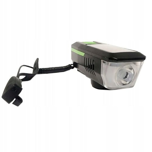 BICYCLE LIGHT SOLAR LED USB HORN BELL Brand TEKAN