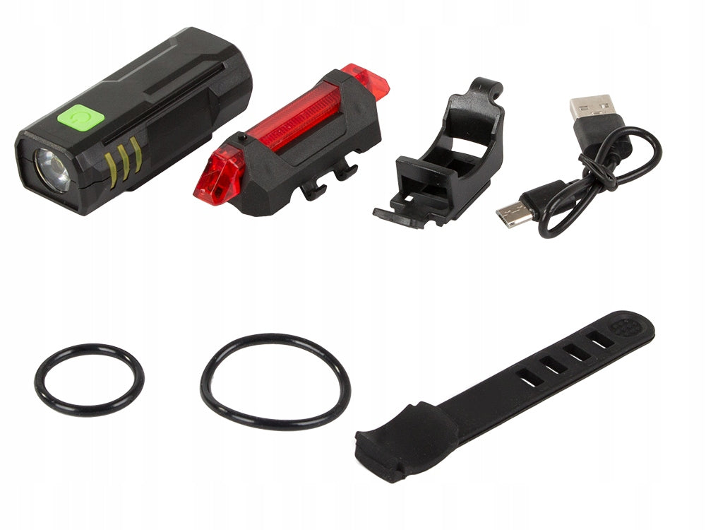 BICYCLE LIGHT USB FRONT REAR LED USB WARNING LED Manufacturer code Światła Lampa Na Rower Kierownicę Lampki