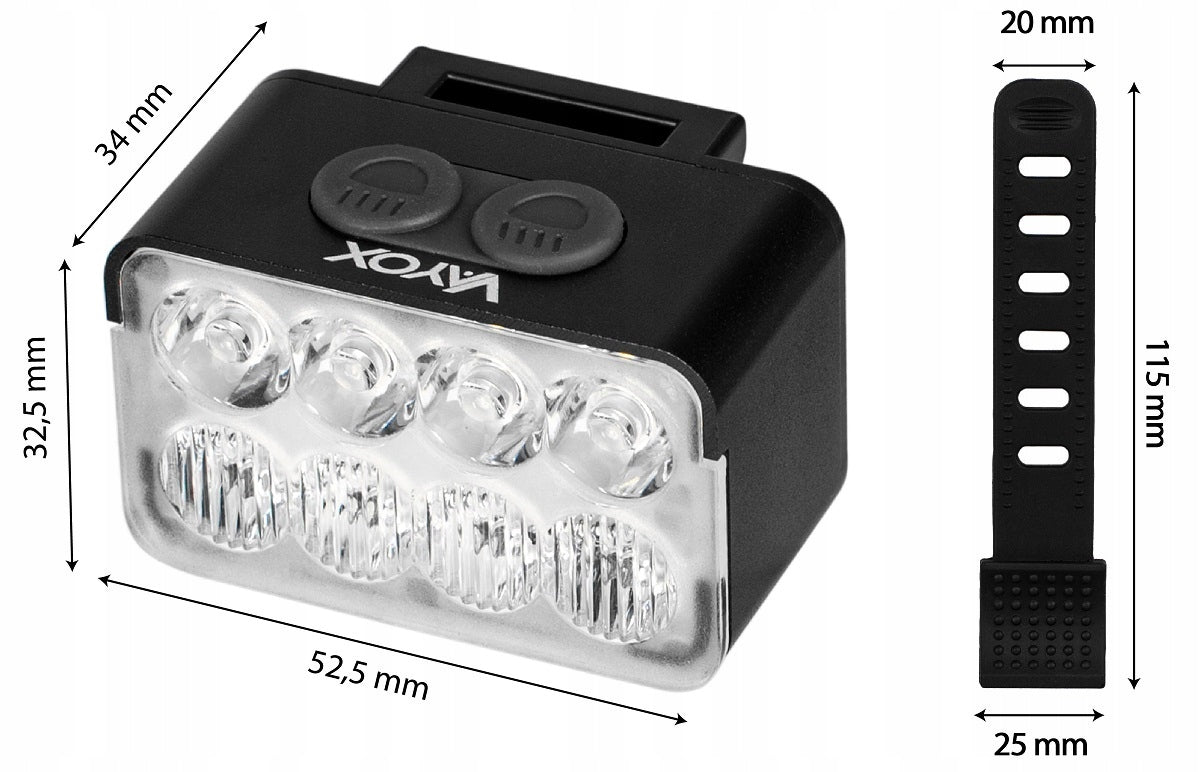 BICYCLE LIGHTING FRONT BICYCLE LIGHT FRONT FOR BICYCLE 900lm VAYOX Brand Vayox
