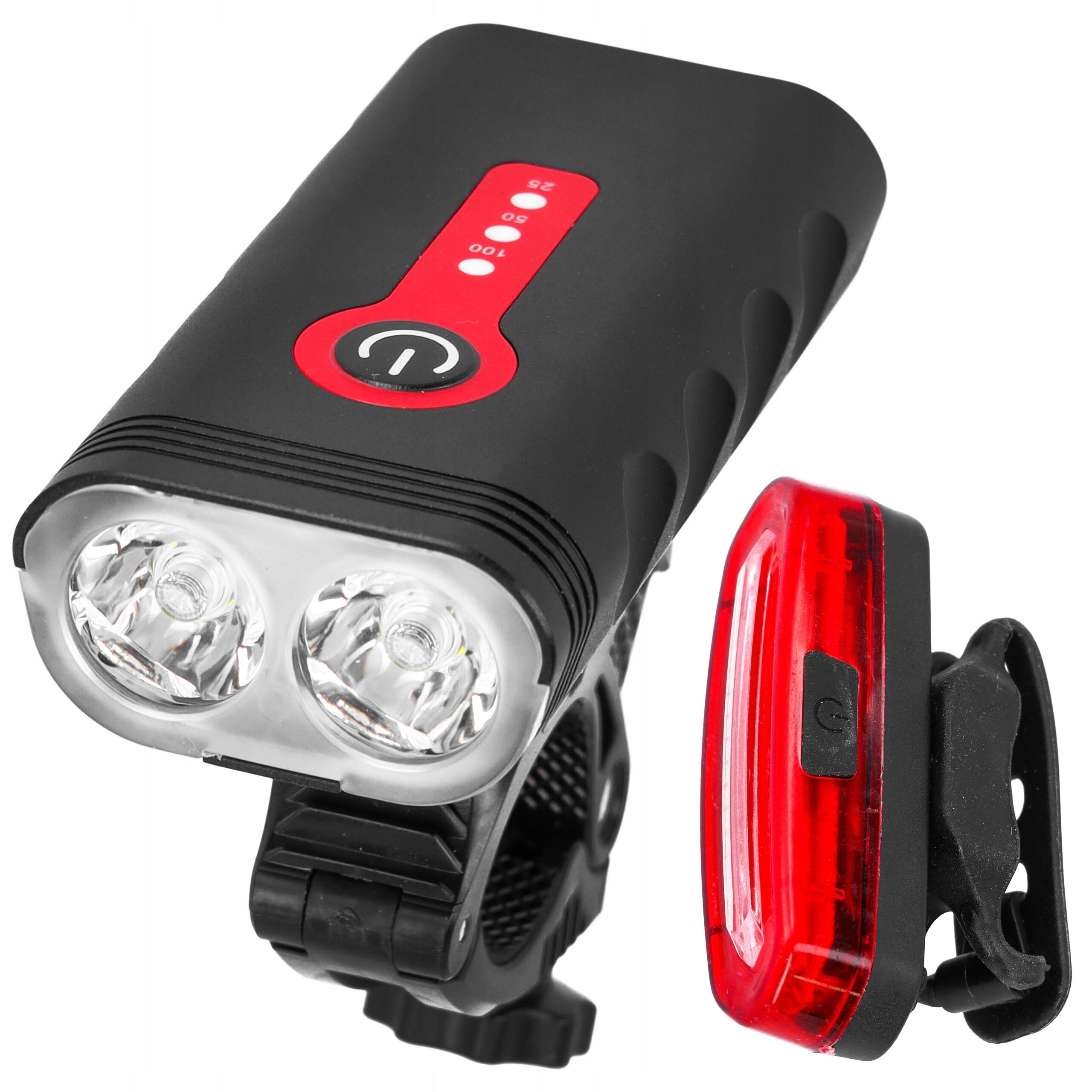 BICYCLE LIGHTS SET BICYCLE LIGHT FRONT REAR FOR USB BIKE Packaging status original