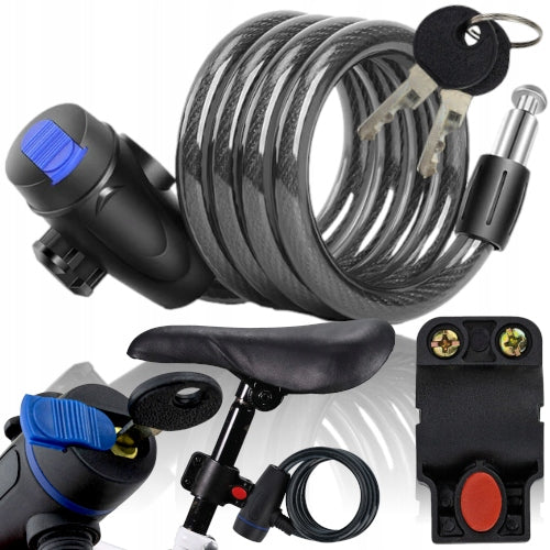 BICYCLE LOCK BICYCLE CABLE STRONG KEY PROTECTION Brand MAXSELL