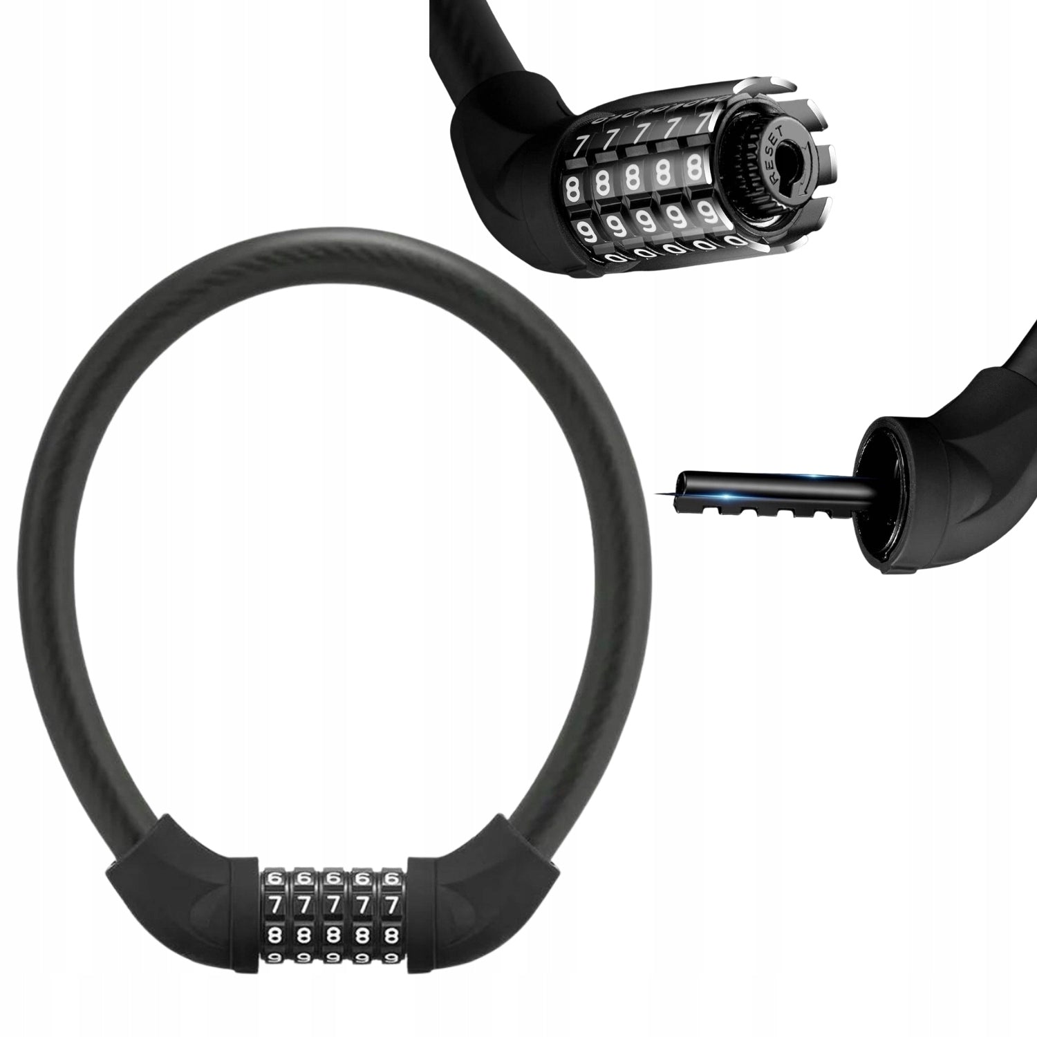BICYCLE LOCK BICYCLE CLASP WITH CIPHER CODE LOCK STRONG BLACK ROCKBROS