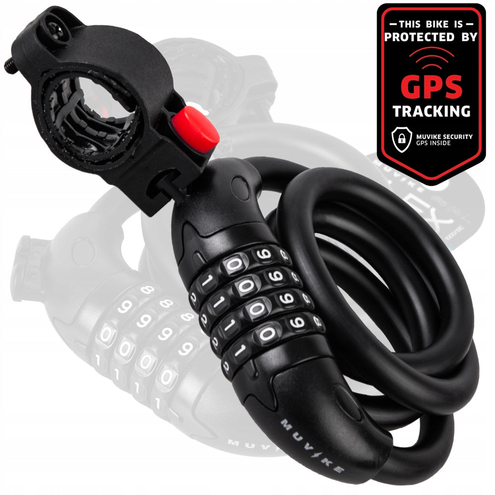 BICYCLE LOCK CABLE 100cm 12mm PER CODE WITH HANDLE MUVIKE FLEX 1000/12C Weight 329 g