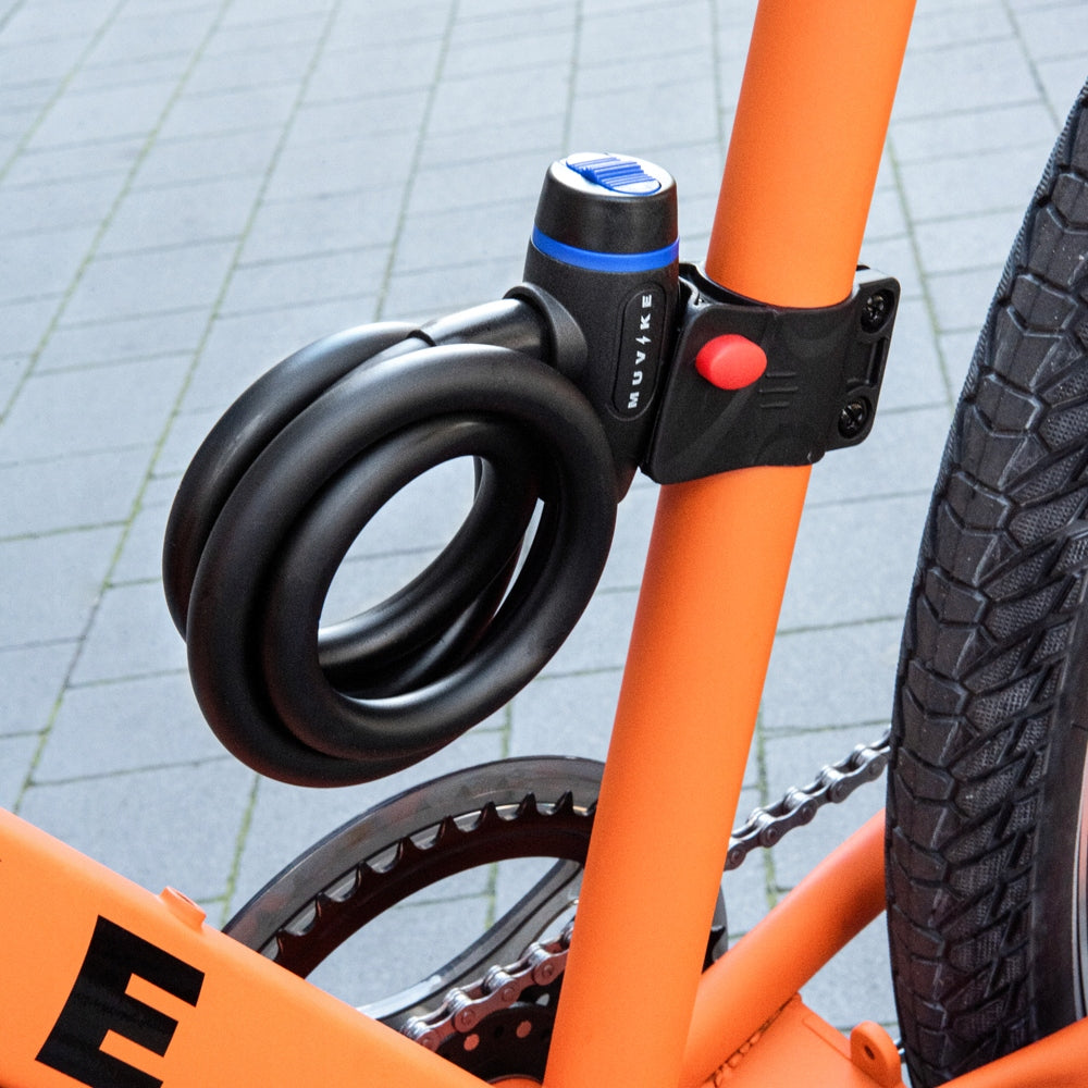 BICYCLE LOCK CABLE 100cm 12mm WITH KEY WITH HANDLE MUVIKE FLEX 1000/12K Brand Muvike