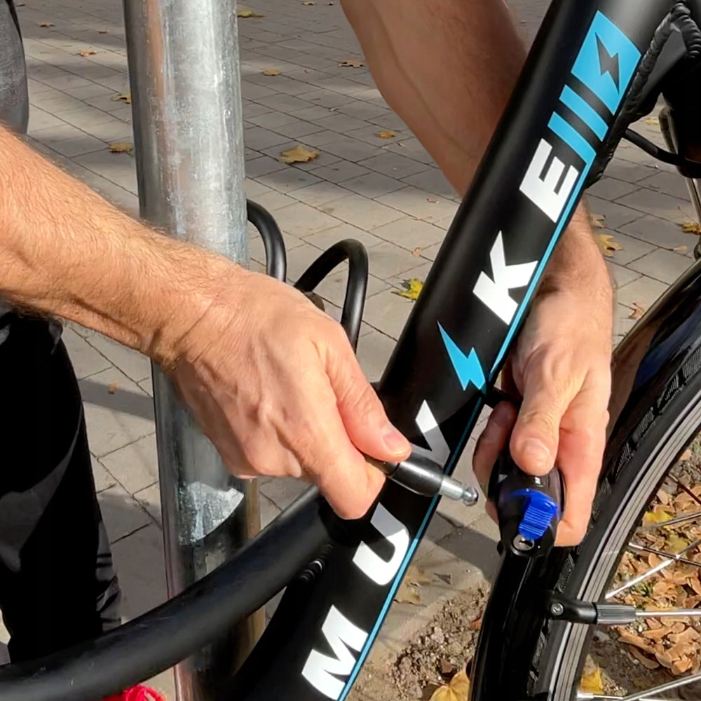 BICYCLE LOCK CABLE 100cm 12mm WITH KEY WITH HANDLE MUVIKE FLEX 1000/12K Model Flex 1000/12K