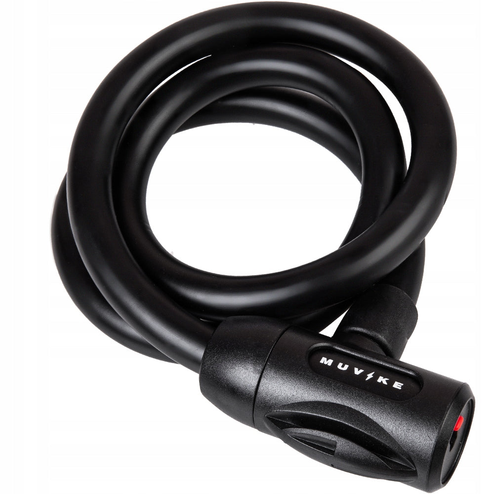 BICYCLE LOCK CABLE 100cm 15mm WITH KEY WITH HANDLE MUVIKE FLEX 1000/15K Packaging status original