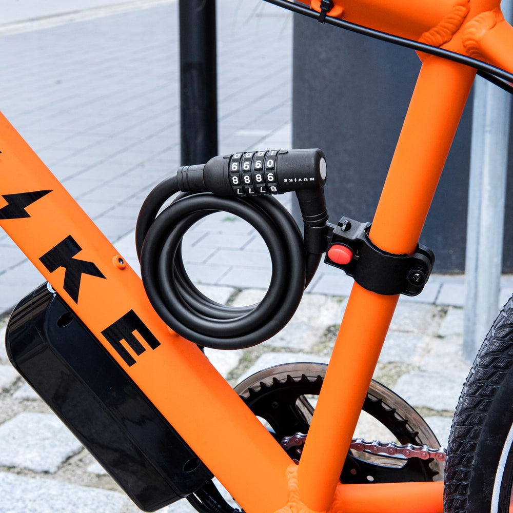 BICYCLE LOCK CABLE 150cm 12mm PER CODE WITH HANDLE MUVIKE FLEX 1500/12C Brand Muvike