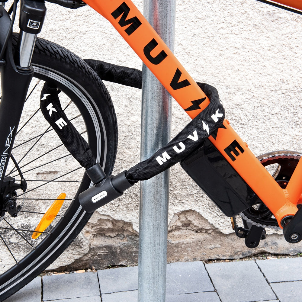 BICYCLE LOCK CHAIN 90cm 8mm WITH KEY STRONG MUVIKE SOLID 900/8K Manufacturer code SOLIDLOCK900/8K