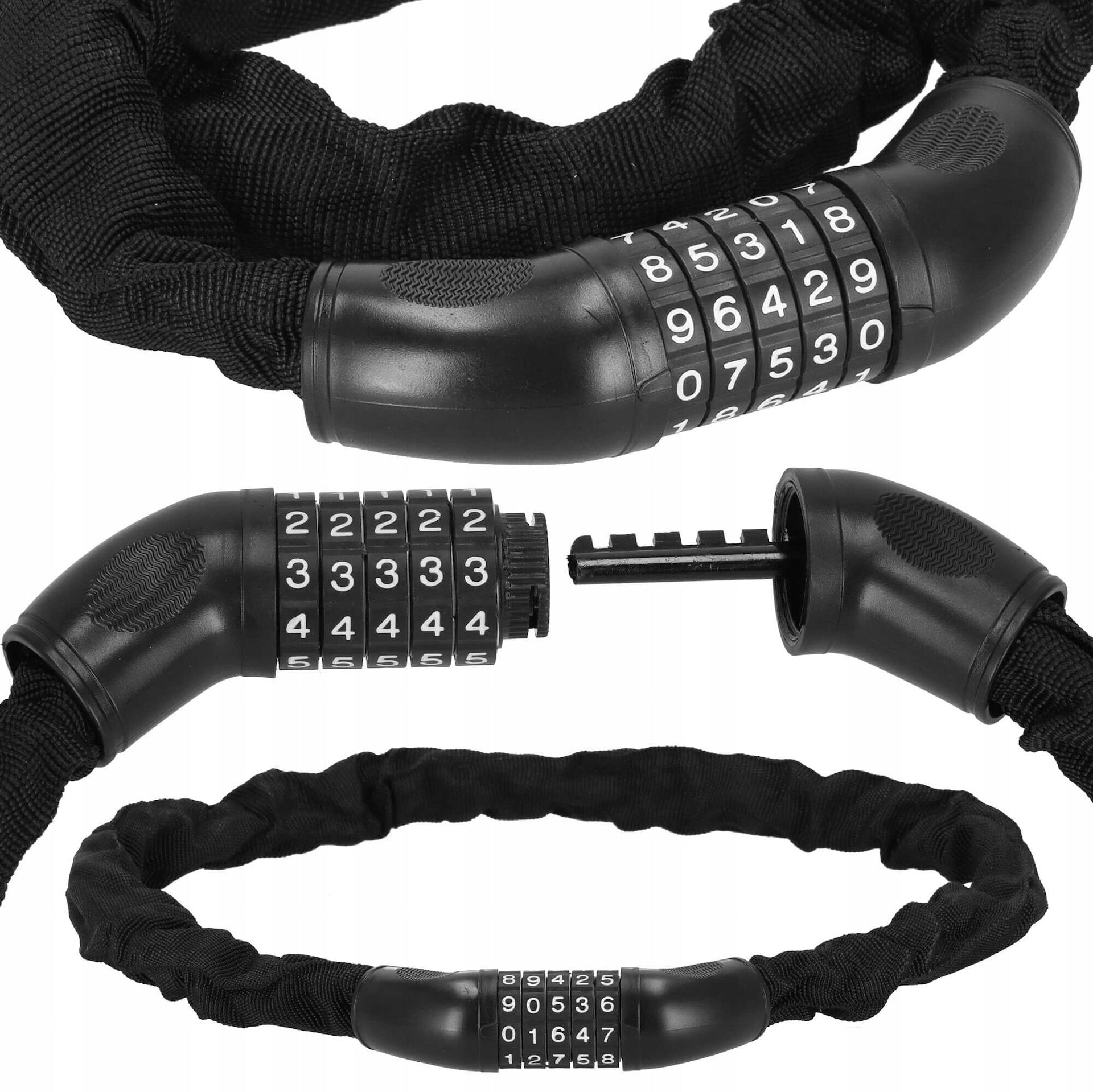 BICYCLE LOCK FOR BICYCLE CLASP WITH CIPHER CODE CHAIN CORD