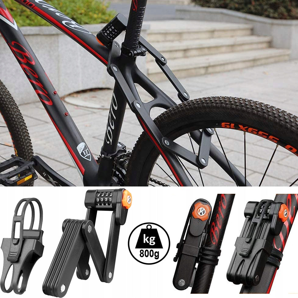 BICYCLE LOCK FOR BICYCLE CLASP WITH CIPHER CODE HARDENED STEEL Model MTB