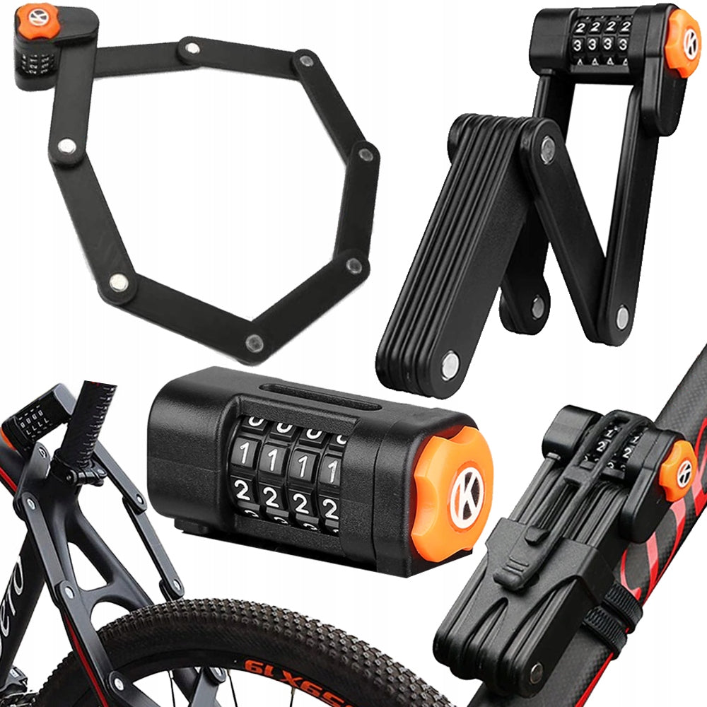 BICYCLE LOCK FOR BICYCLE CLASP WITH CIPHER CODE HARDENED STEEL