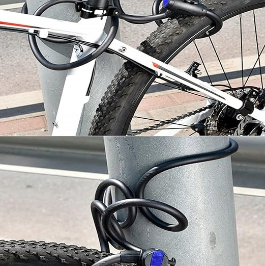 BICYCLE LOCK FOR BICYCLE KEY LOCK STRONG CORD Length 0.9 cm