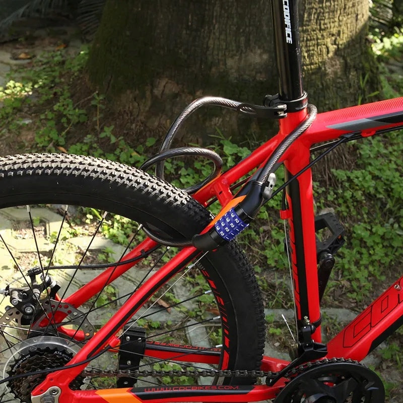 BICYCLE LOCK FOR CIPHER CODE THICK CORD 12MM BICYCLE PROTECTION STRONG EAN (GTIN) 5904107212012