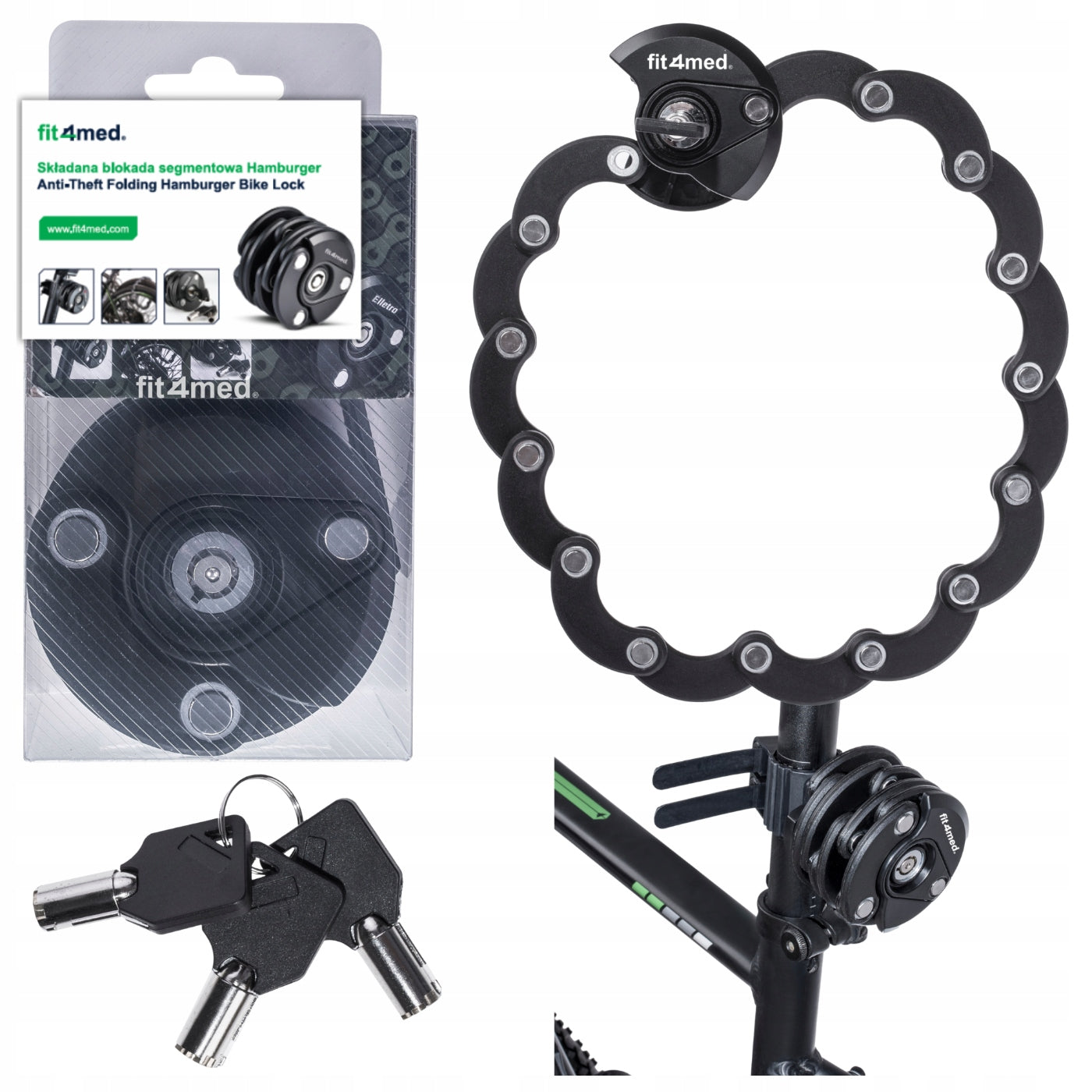 BICYCLE LOCKING WITH HANDLE BICYCLE LOCK 60cm 5.5mm