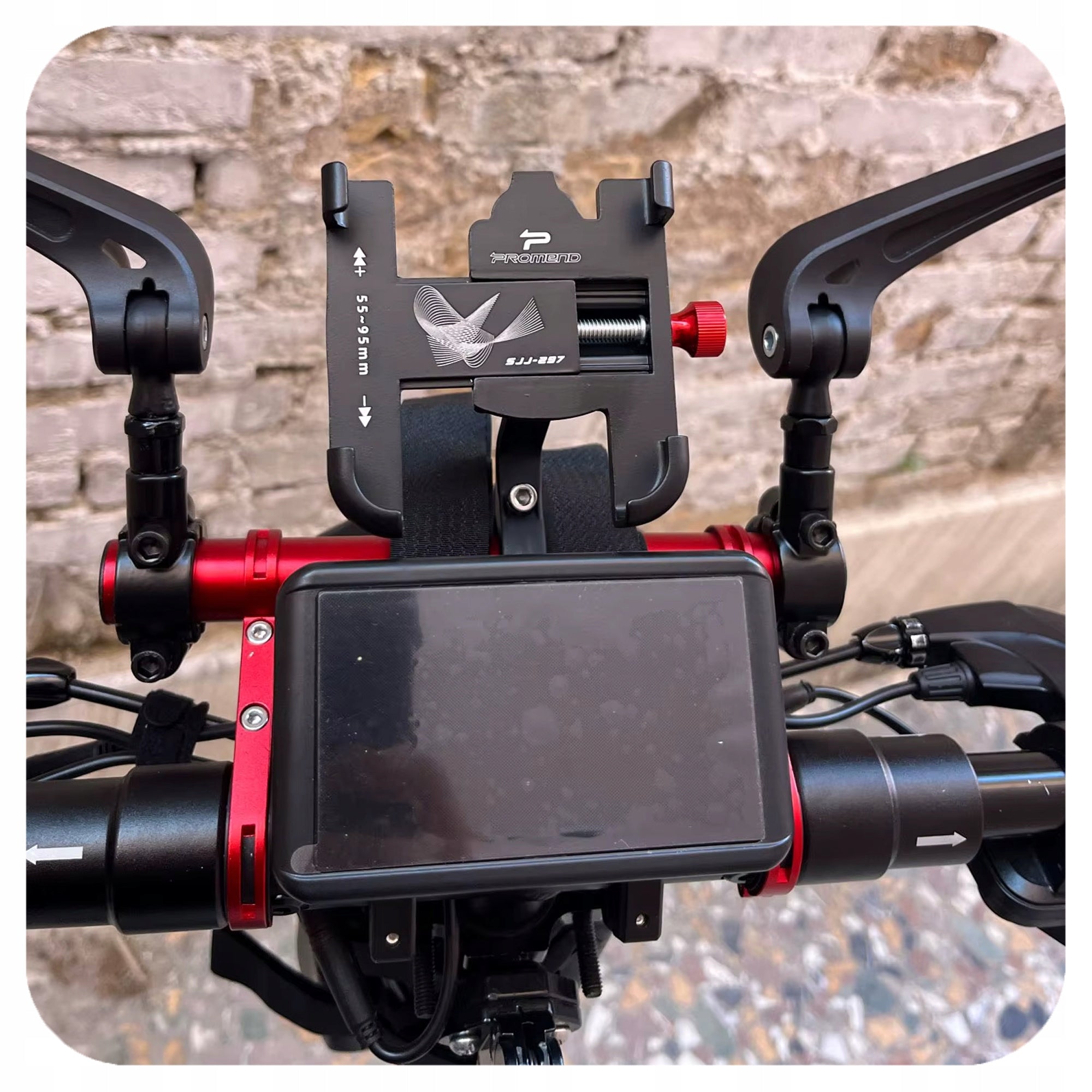 BICYCLE PHONE HOLDER ADJUSTABLE STRONG FOR SCOOTER HANDLEBAR 360° Brand no brand