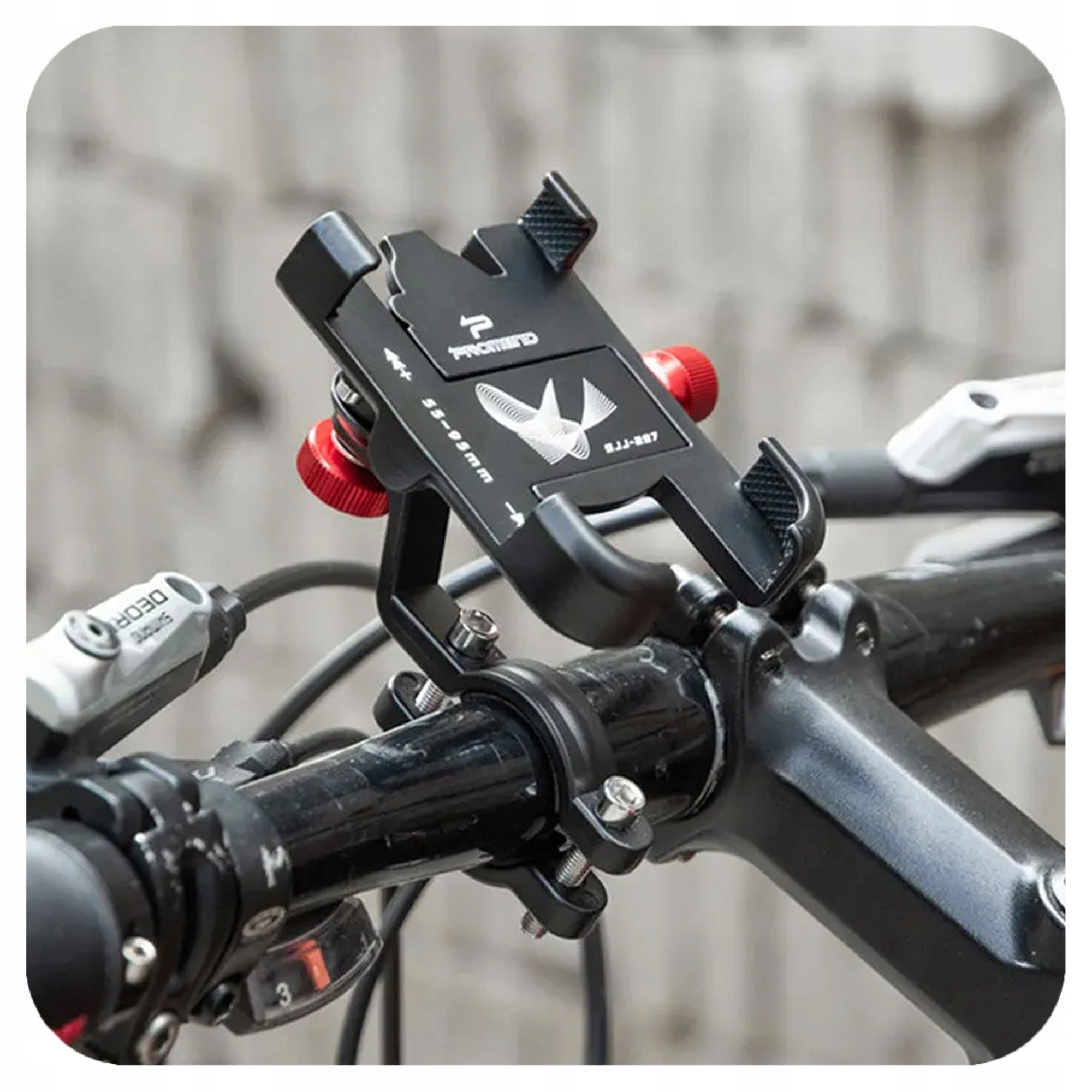 BICYCLE PHONE HOLDER ADJUSTABLE STRONG FOR SCOOTER HANDLEBAR 360° Manufacturer code 007471