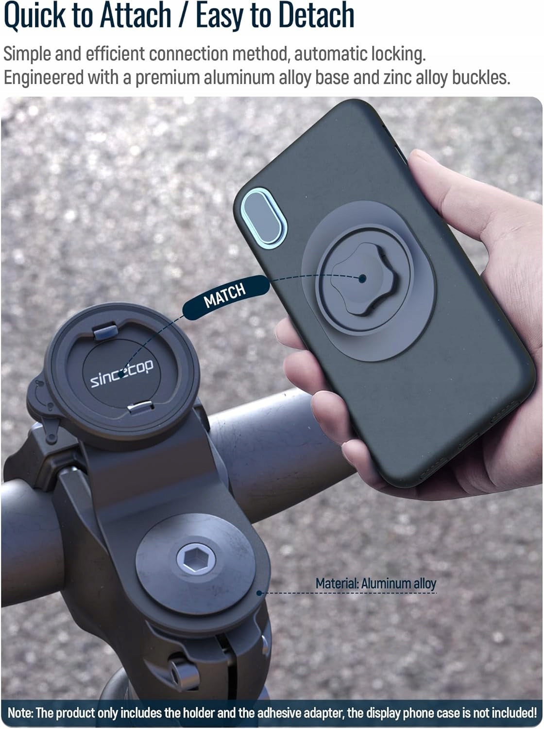 BICYCLE PHONE HOLDER ALUMINUM QUICK LOCK FOR BRIDGE Manufacturer code 5906958111384