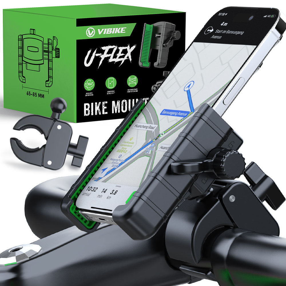 BICYCLE PHONE HOLDER FOR MOTORCYCLE BIKE SCOOTER STROLLER STRONG GPS