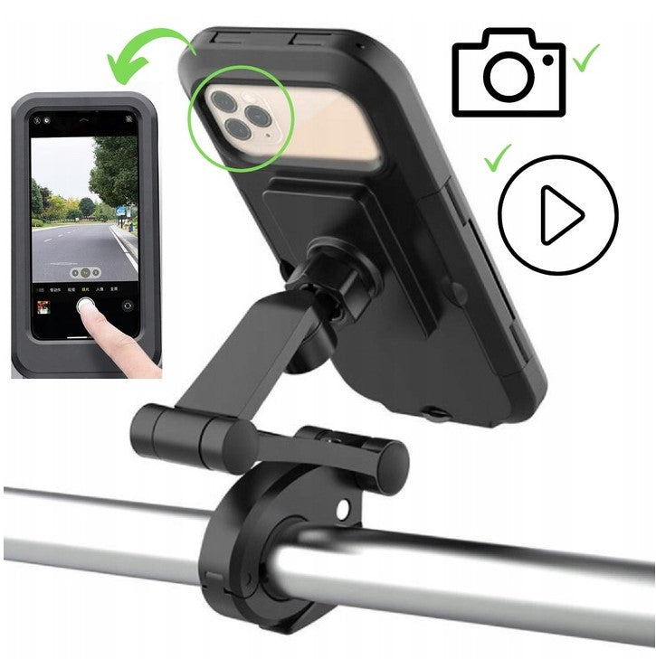 BICYCLE PHONE HOLDER FOR SCOOTER ANTISHOCK WATERPROOF UNIVERSAL Manufacturer code UCHWYT ROWEROWY NA TELEFON regulowany