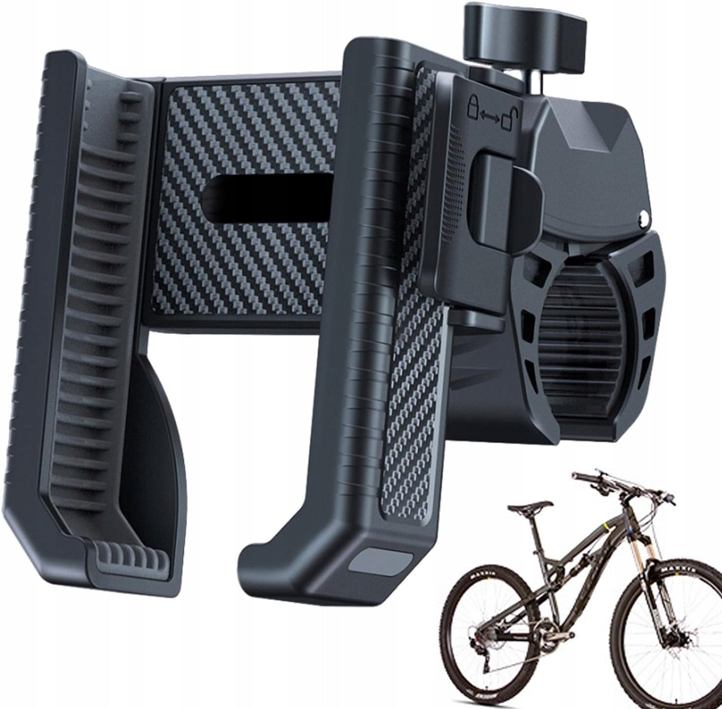 BICYCLE PHONE HOLDER HANDLEBAR FOR BIKE ALUMINUM STRONG