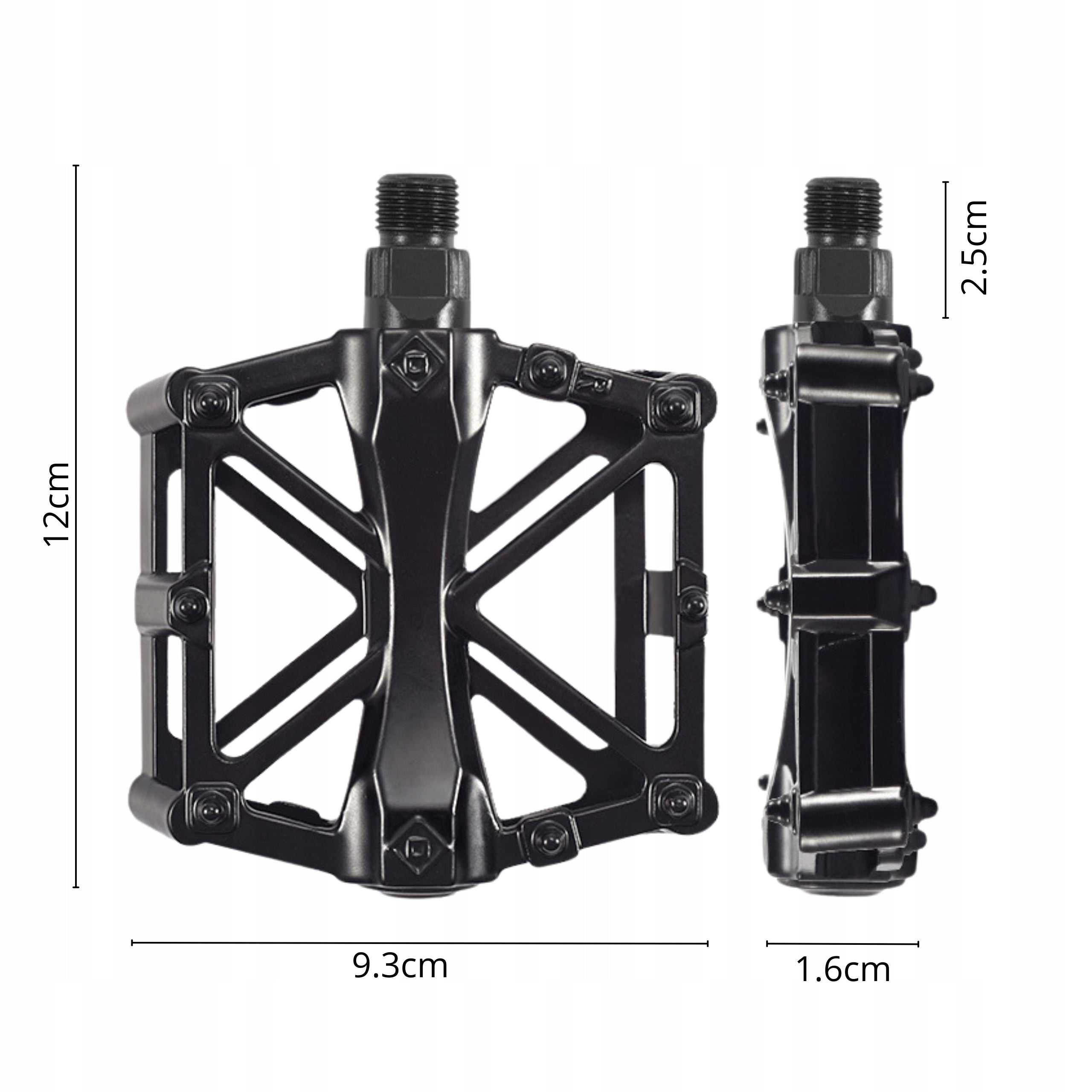 BICYCLE PLATFORM PEDALS ALUMINUM NON-SLIP PEDAL SET 2PCS Manufacturer code Gearox PEDAŁY ROWEROWE TREKKINGOWE 2SZT