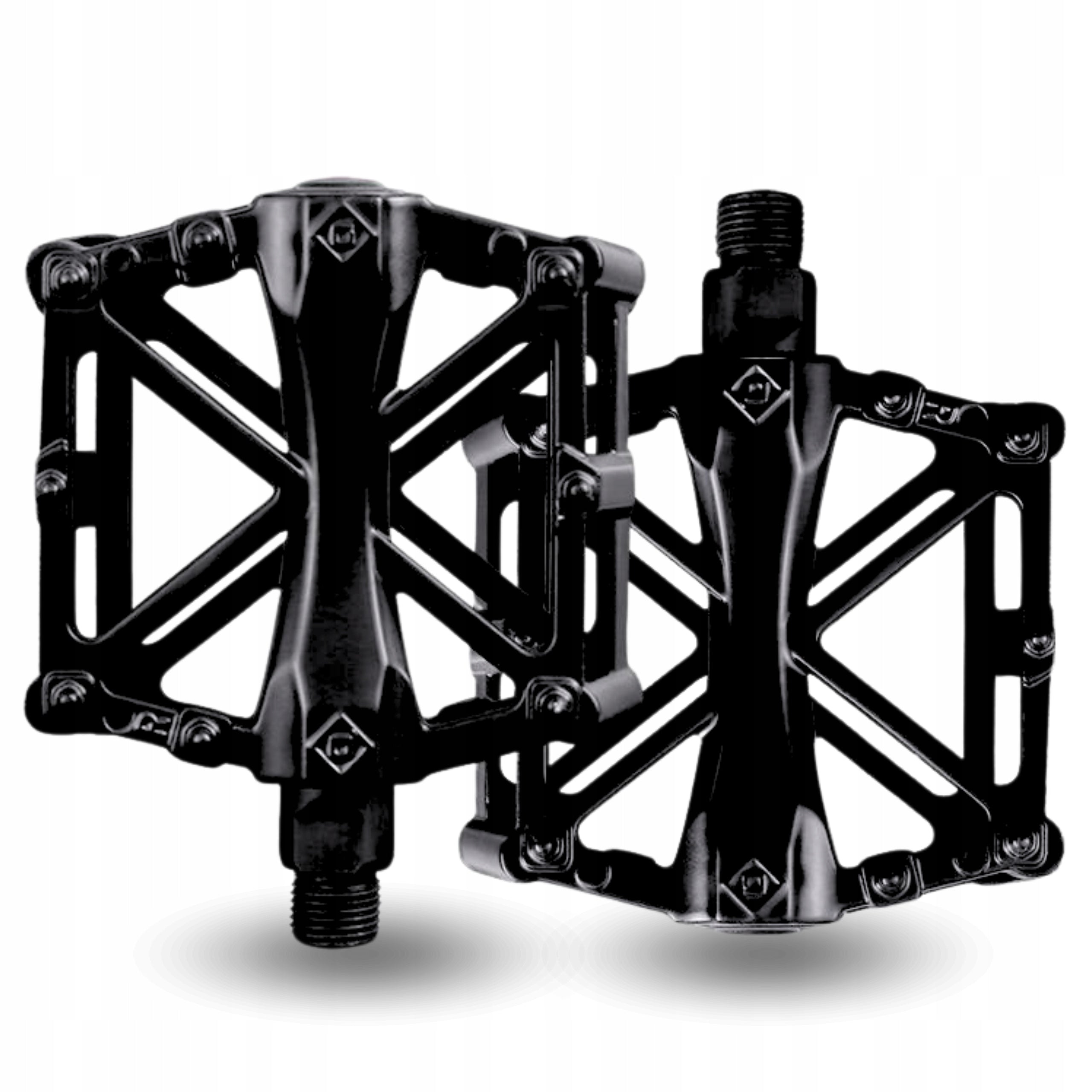BICYCLE PLATFORM PEDALS ALUMINUM NON-SLIP PEDAL SET 2PCS