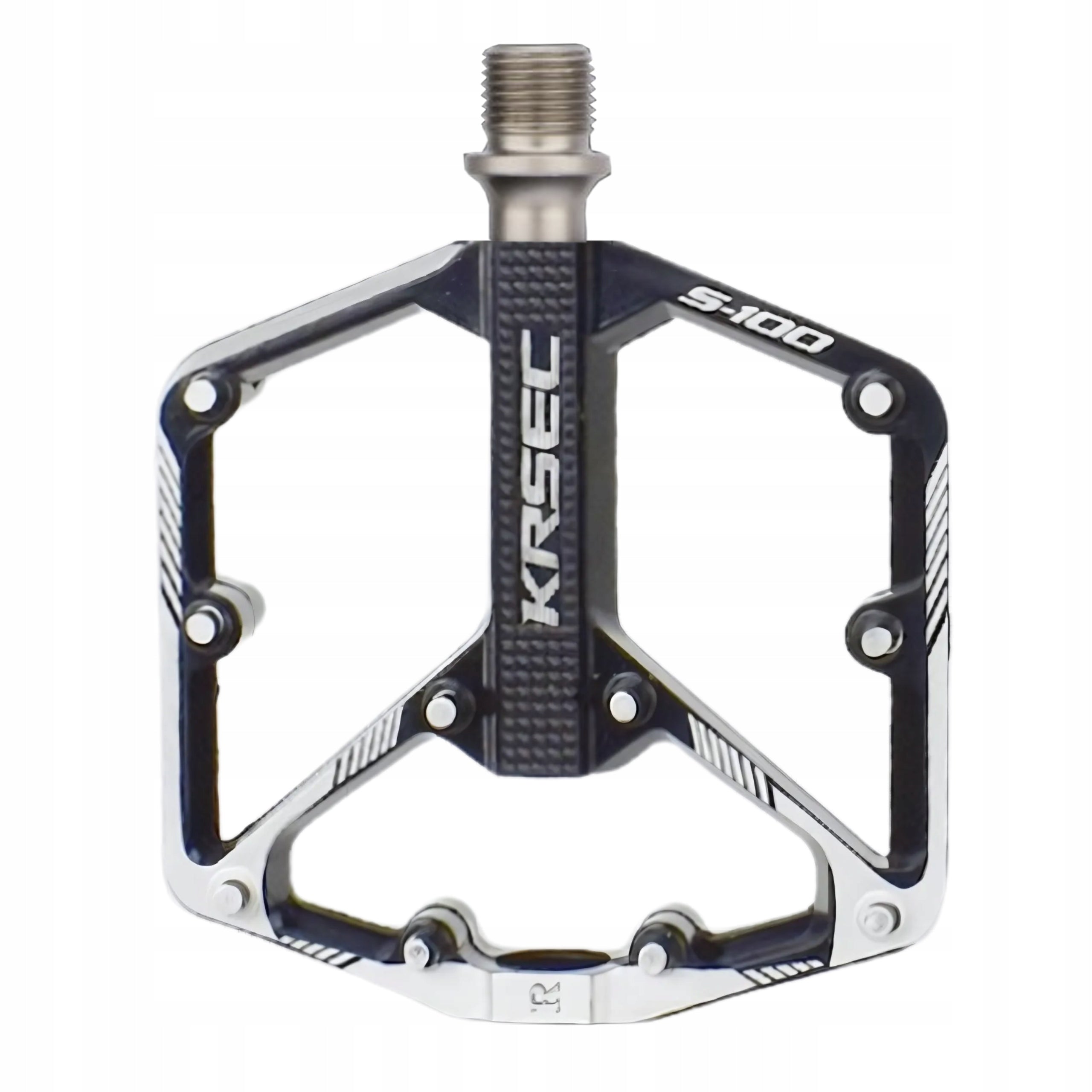 BICYCLE PLATFORM PEDALS ALUMINUM STRONG MACHINE BEARINGS PINS BLACK Packaging status original