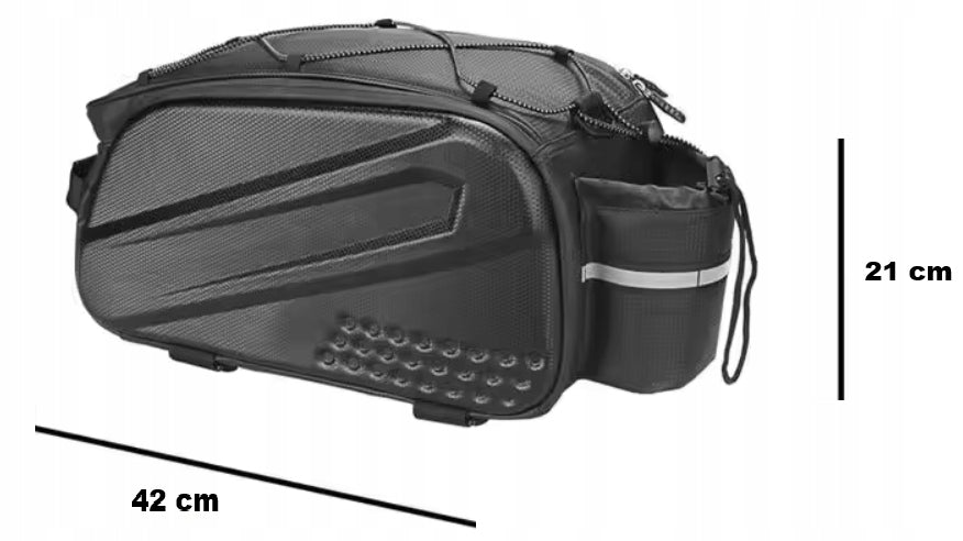 BICYCLE POUCH BAG FOR RACK BIKE TRUNK STIFFENED LARGE REAR Manufacturer code XJ5563