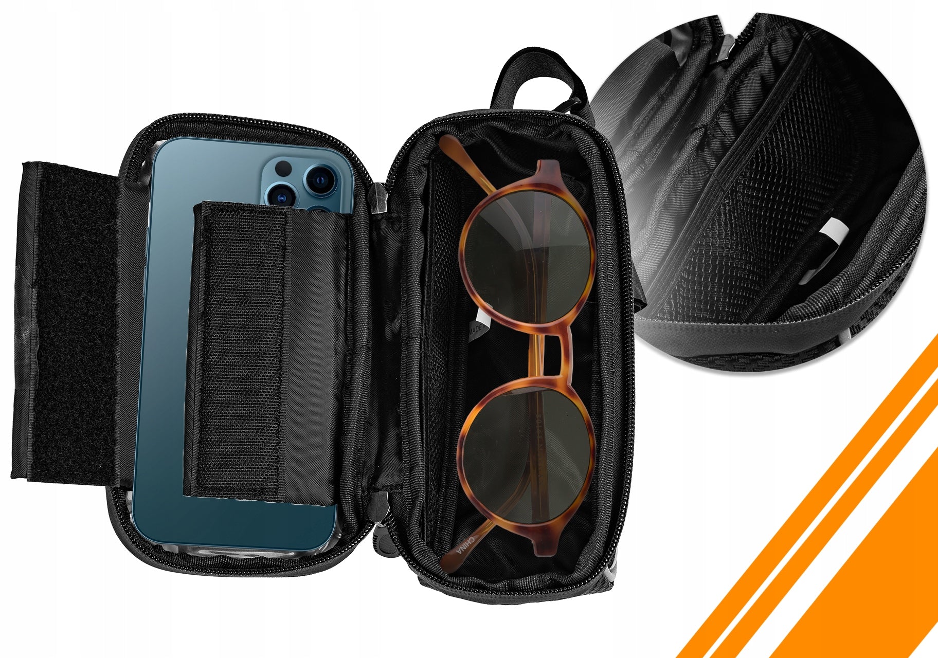 BICYCLE POUCH BICYCLE BAG WATER-RESISTANT FRAME HOLDER PULL-DOWN CASE 1L Manufacturer code 110455
