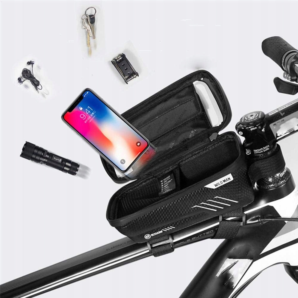 BICYCLE POUCH FOR BICYCLE FRAME WATERPROOF TRANSPARENT PHONE WILD MAN 1L Packaging status original
