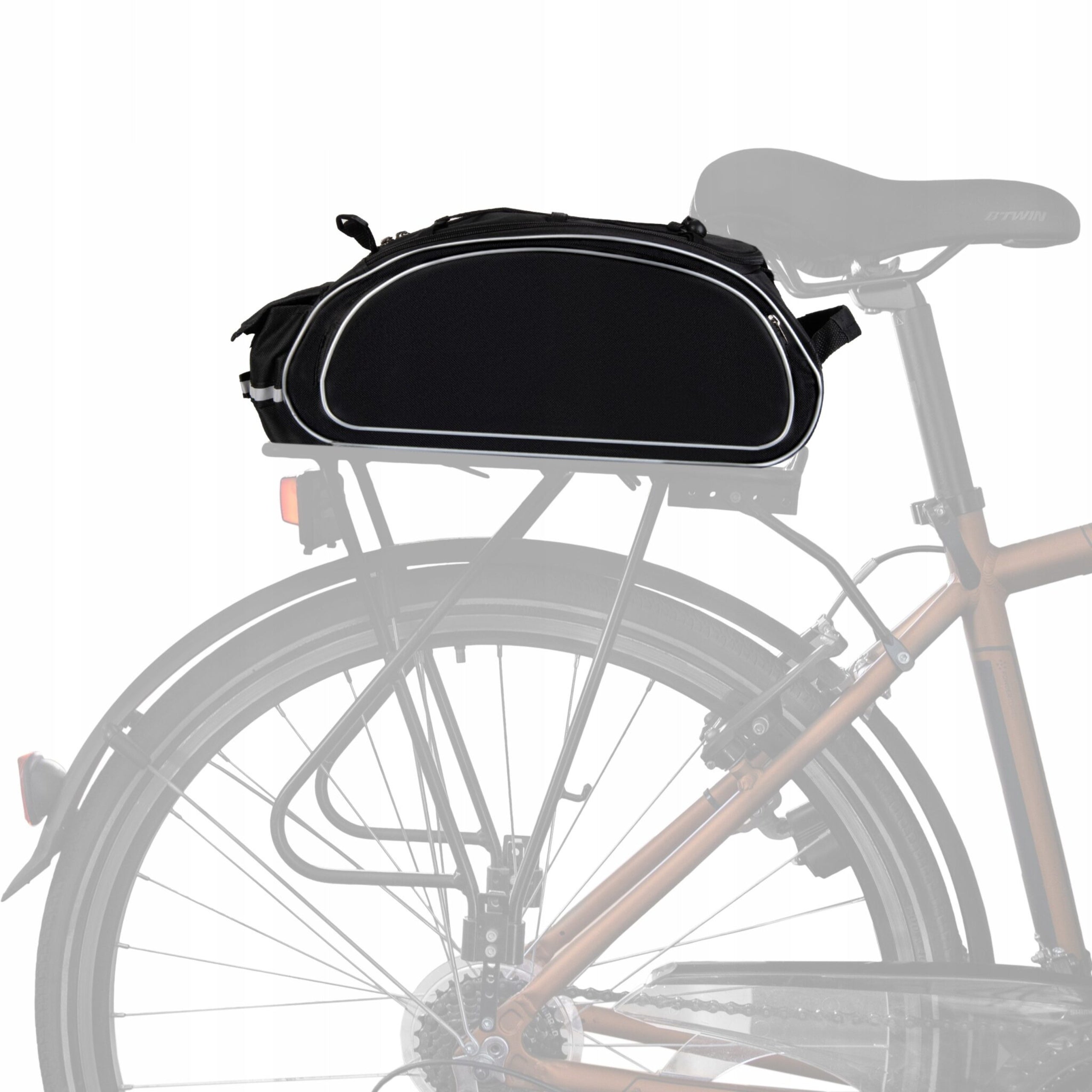 BICYCLE POUCH FOR BICYCLE RACK WATERPROOF ROOMY BIKE BAG LARGE Manufacturer code Wodoodporna na bagażnik z odblaskami