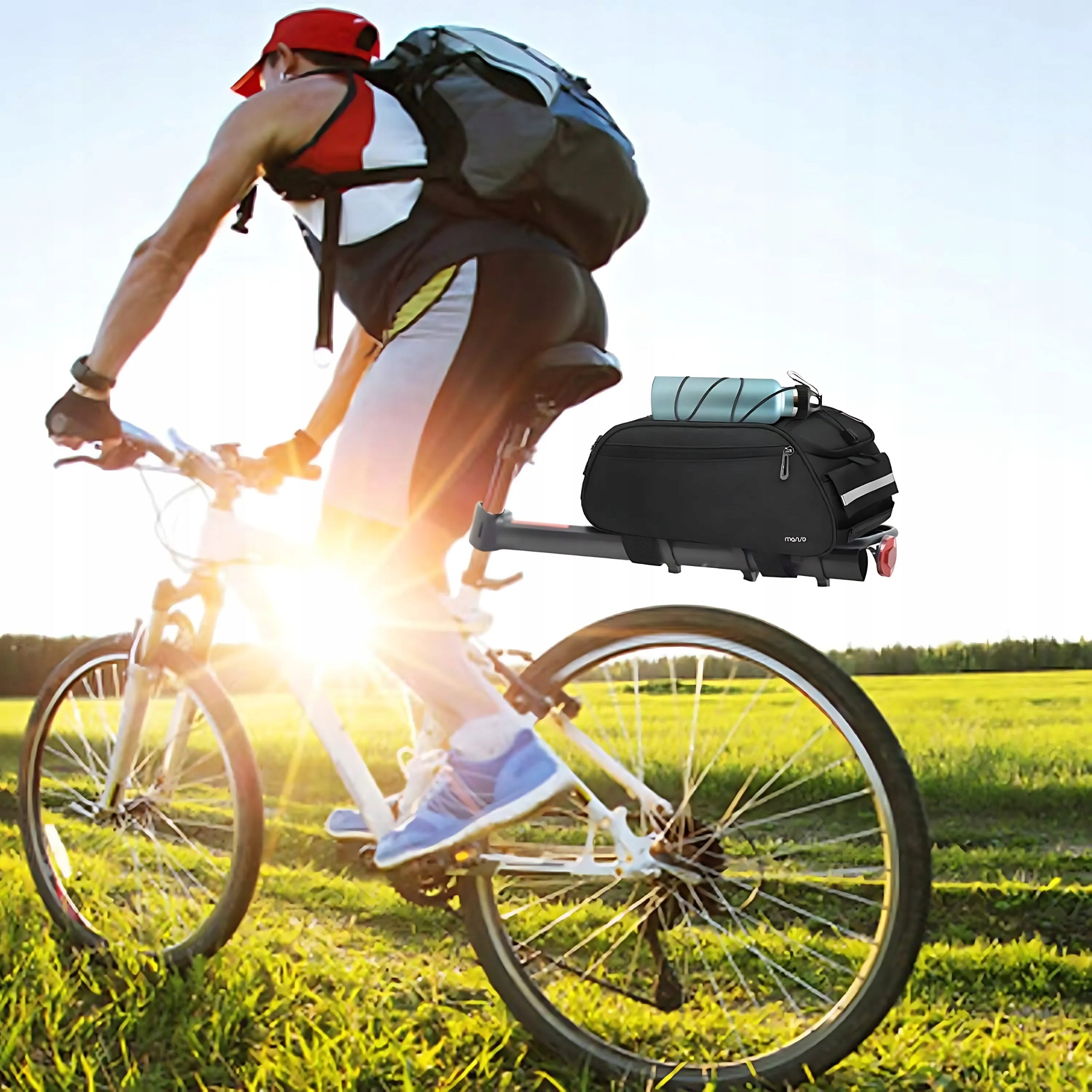 BICYCLE POUCH FOR BICYCLE RACK WATERPROOF ROOMY BIKE BAG LARGE Packaging status original