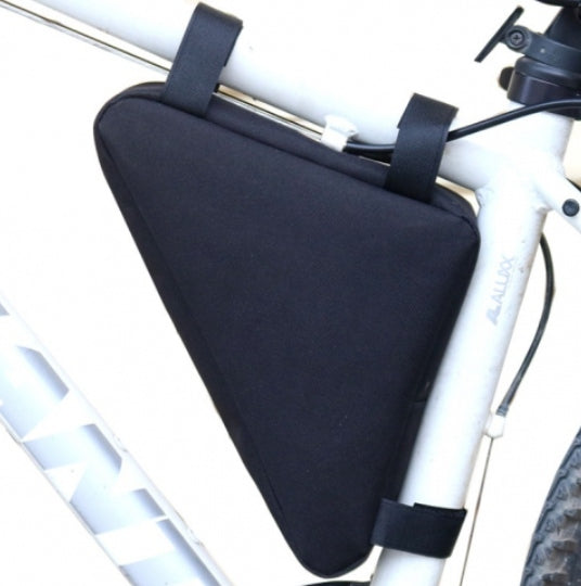 BICYCLE POUCH FOR FRAME TRAVEL BIKE BAG POUCH ROOMY BLACK Model Sakwa na rower