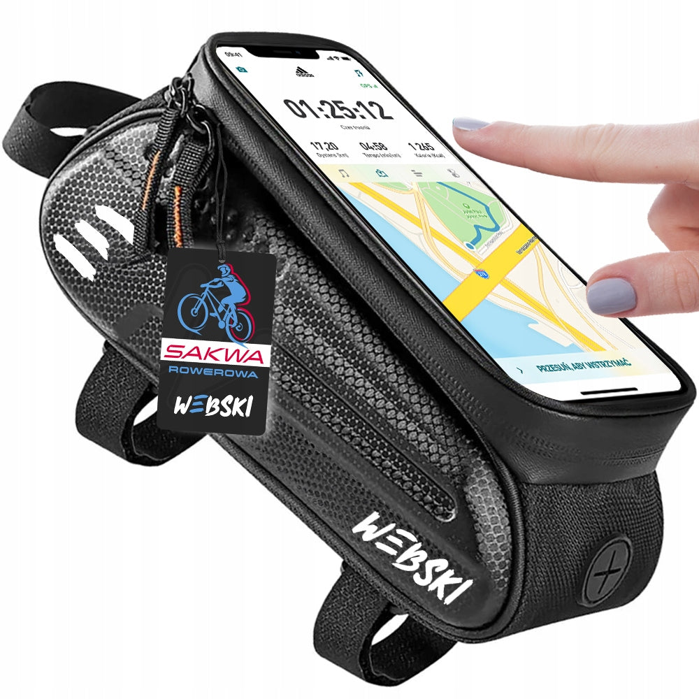 BICYCLE POUCH FOR HANDLEBARS WATERPROOF BAG FOR HANDLEBAR BIKE Brand Webski
