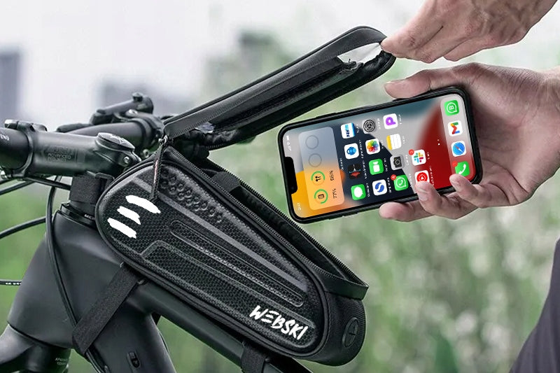 BICYCLE POUCH FOR HANDLEBARS WATERPROOF BAG FOR HANDLEBAR BIKE Model UCHSAK03