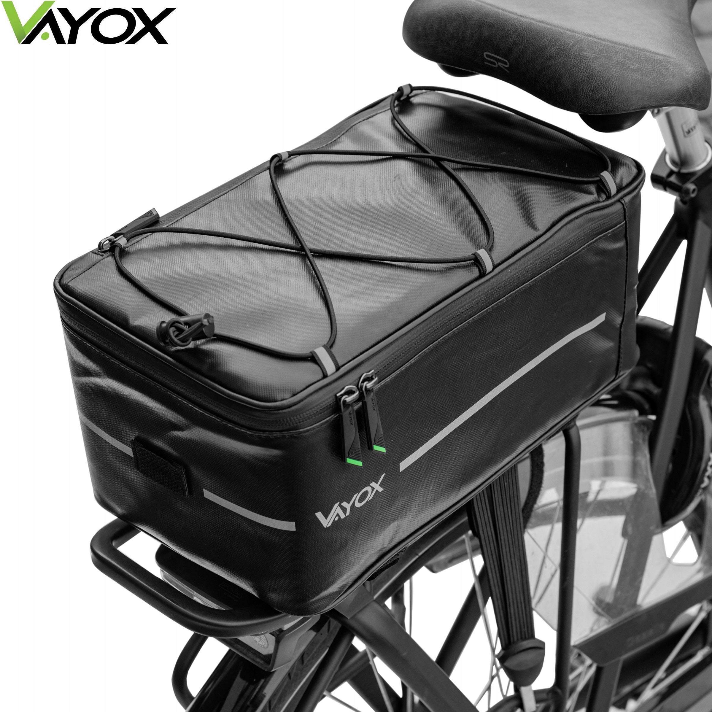 BICYCLE POUCH FOR LUGGAGE COMPARTMENT STRONG VELCRO BAG WATERPROOF COVER VAYOX Brand Vayox